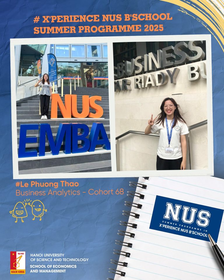 CHÚC MỪNG SINH VIÊN XUẤT SẮC ĐƯỢC CHỌN THAM GIA CHƯƠNG TRÌNH X’PERIENCE NUS B’SCHOOL SUMMER PROGRAMME 2025!