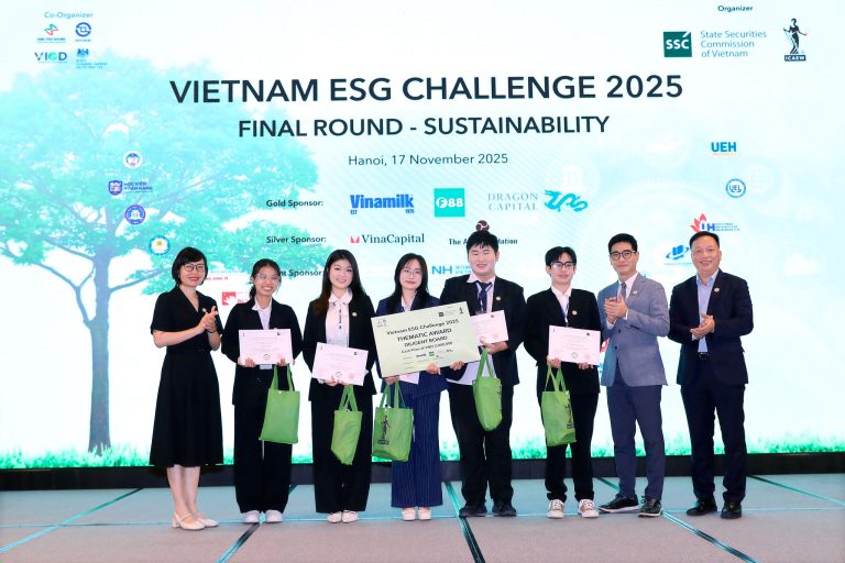 CHÚC MỪNG ĐỘI JET2HOLIDAY XUẤT SẮC GIÀNH GIẢI DILIGENT BOARD AWARD TẠI VIETNAM ESG CHALLENGE 2025