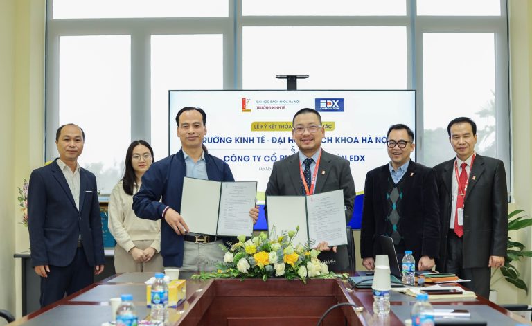 Lễ ký kết hợp tác giữa Trường Kinh tế – Đại học Bách khoa Hà Nội và Công ty Cổ phần Tập đoàn EdX