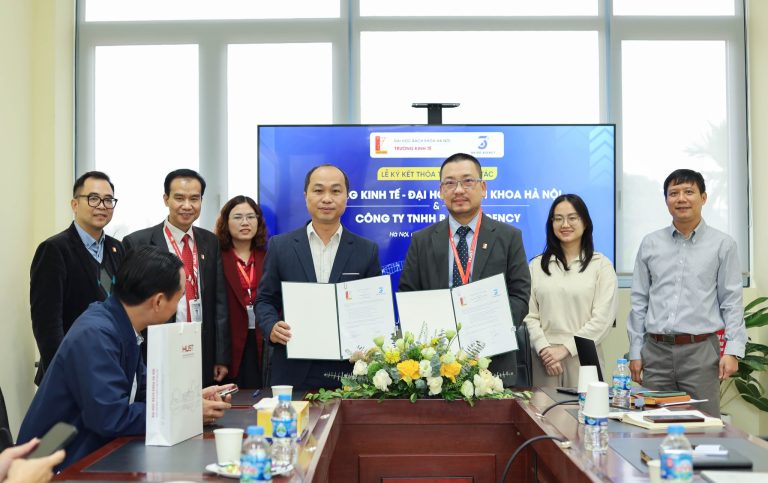 Lễ ký kết Biên bản ghi nhớ hợp tác (MoU) giữa Trường Kinh tế – Đại học Bách khoa Hà Nội và Công ty TNHH Ba Độ Agency